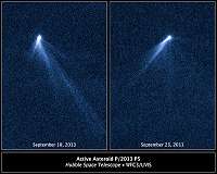 Asteroid Split in Two and, Years Later, Developed Tails