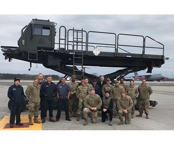 AFRL leads effort to develop, test Hybrid Halvorsen Aircraft Loader Prototype