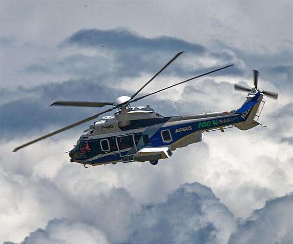 First helicopter flight powered solely by sustainable aviation fuel
