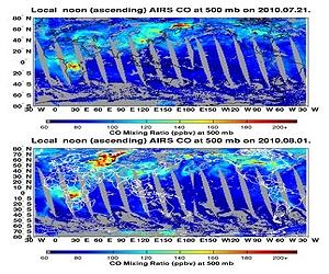NASA Instrument Tracks Pollution From Russian Fires