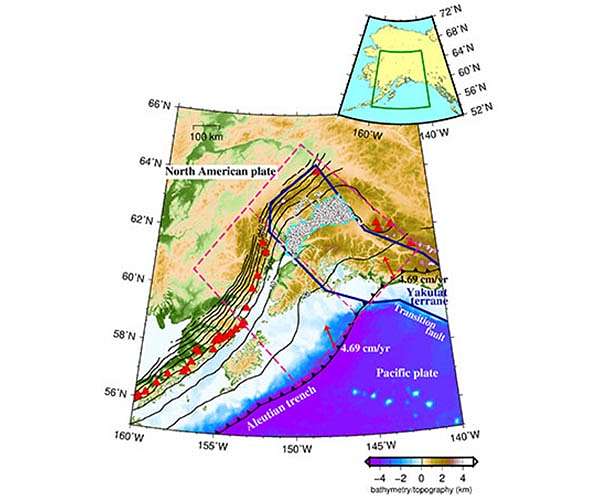 The link between temperature, dehydration and tectonic tremors in Alaska