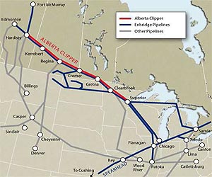 US to study alternate route for US-Canada pipeline