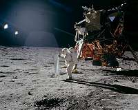 First sail on the Moon
