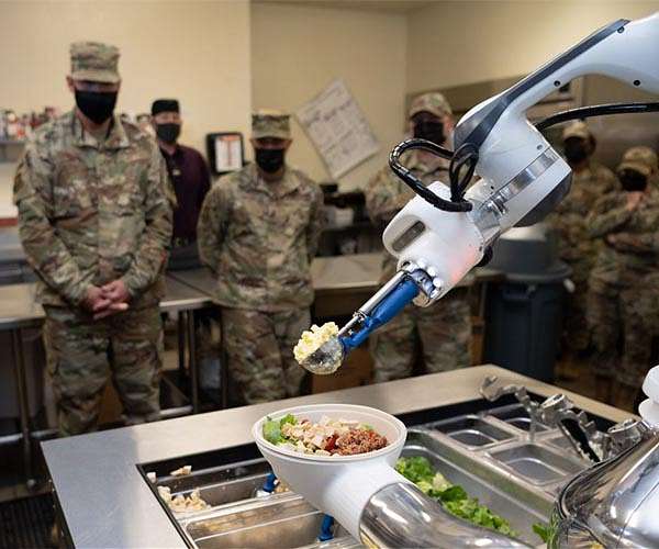 Food prep robot 'Alfred' joins kitchen staff at Travis Air Force Base