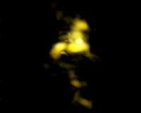 Galaxy-scale fountain seen in full glory with infalling amd outflowing gas