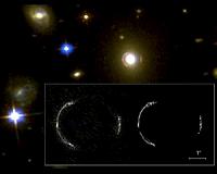 ALMA uses gravity lens to image huge galaxy near edge of universe