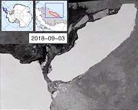 Giant A-68 iceberg three years on