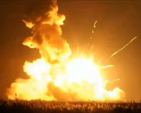 Orbital rocket explodes after launch