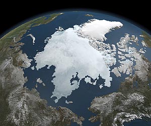 Arctic sea ice shrinks to third lowest area on record