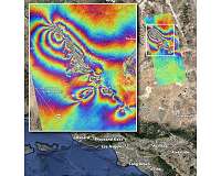 NASA maps surface changes from California quakes
