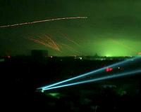 Defense against laser beam flashes at aircraft being tested