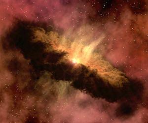 Pulsating dust cloud dynamics modelled