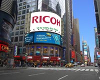 Ricoh Places First Eco-Powered Electronic Billboard In NYC