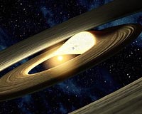 NASA's Spitzer Spots Clump Of Swirling Planetary Material