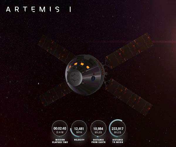 Track NASA's Artemis I mission in real time