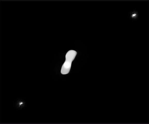 ESO captures best images yet of peculiar dog-bone asteroid