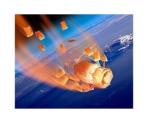 ATV preparing for fiery destruction