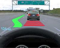Digital messages on vehicle windshields make driving less safe