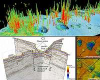 New study reveals cracks beneath giant, methane gushing craters