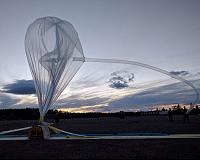 Space balloons inflating passenger flight hopes