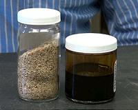 Water leads to chemical that gunks up biofuels production