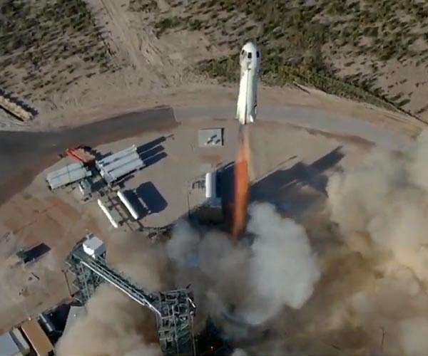 Blue Origin launches, recovers capsule with more space tourism amenities
