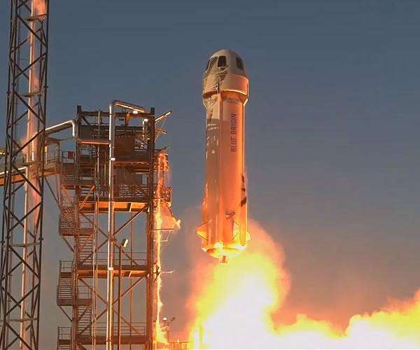Blue Origin launches, lands NASA moon landing sensor experiment