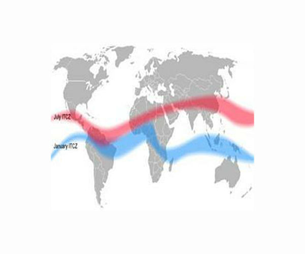 Climate change will alter the position of the Earth's tropical rain belt
