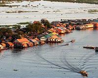 The Cambodian village on stilts