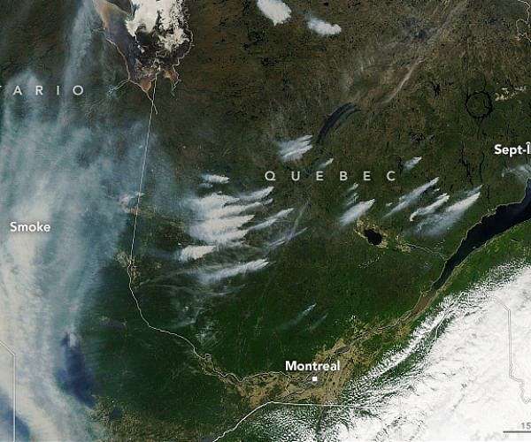 Fires burn across Quebec