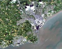 Cardiff From Earth Space
