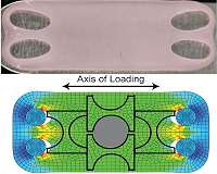 Artificial cartilage under tension as strong as natural material