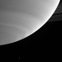 Enceladus In The Distance