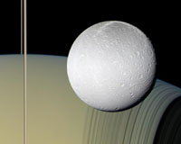 Dione In Full View - False Color