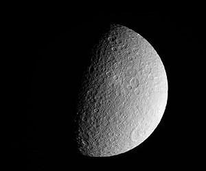 Cassini Makes Last Close Flyby of Saturnian Moon Rhea