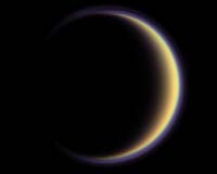 Cassini Images Halo Around Titanic Moon Off Saturn