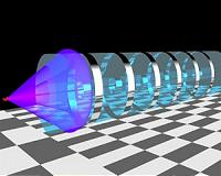 Light bending material facilitates the search for new particles