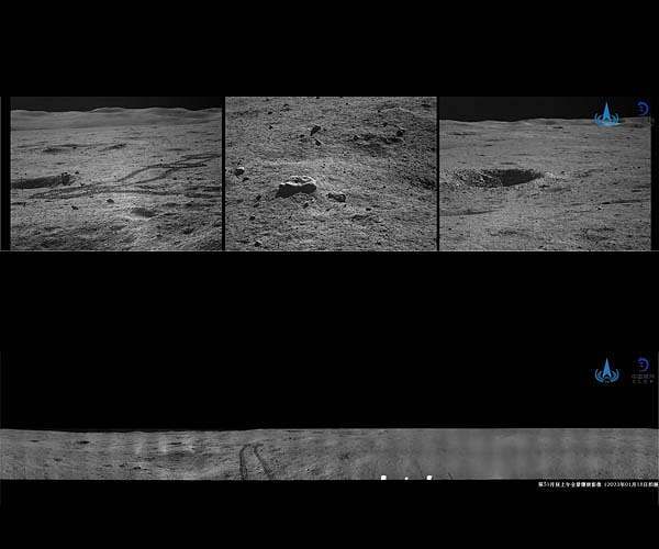 New photos from China's lunar rover released with New Year blessings