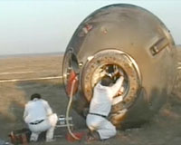 China Astronauts Return From Historic Spacewalk Mission