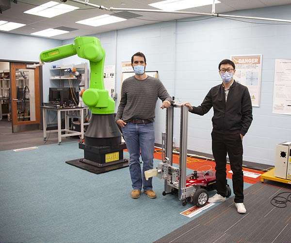 This robot doesn't need to knock