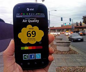 Small, Portable Sensors Allow Users to Monitor Exposure to Pollution on Their Smart Phones