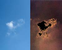 Widespread Twilight Zone Detected Around Clouds