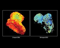 Icy surprises at Rosetta's comet