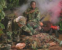 Army Medics Train With Patient Simulators