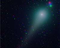 Rare blue asteroid-comet reveals itself during fly-by