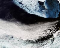 Beautiful Bering Strait image captured by Copernicus Sentinel-3A satellite