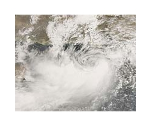 Arabian Sea tropical cyclones are intensified by air pollution
