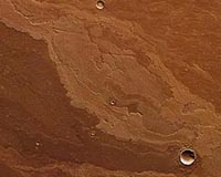 Lava Flows In Daedalia Planum