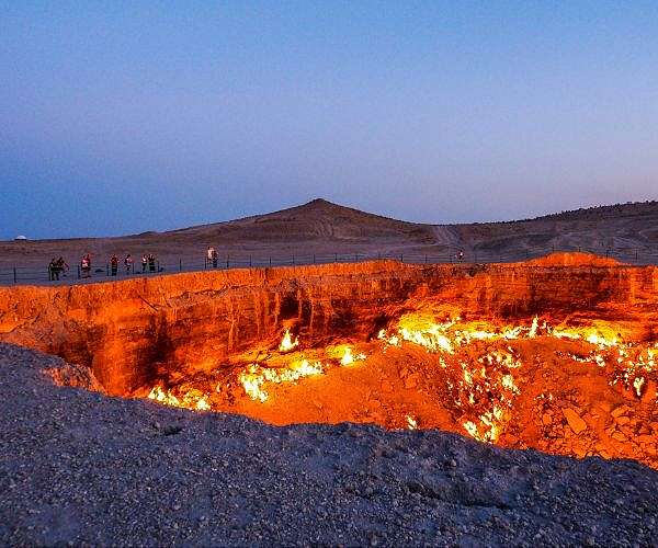 Turkmenistan's methane-spewing 'Gateway to Hell' loses its anger
