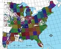 Coal plant offsets with carbon capture means covering 89 percent of the US in forests